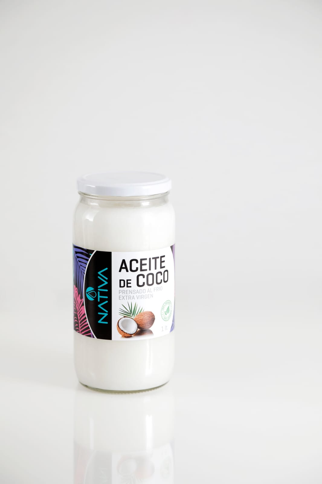 ACEITE DE COCO PRENSADO AL FRIO EXTRA VIRGEN 1 LITRO