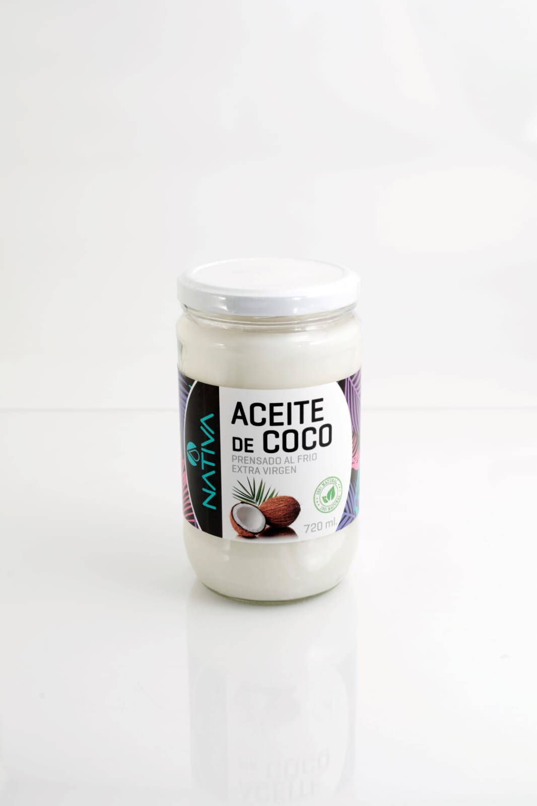 ACEITE DE COCO PRENSADO AL FRIO EXTRA VIRGEN 720 ML